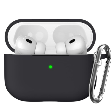 Husa Silicon pentru Casti Apple AirPods Pro, Negru