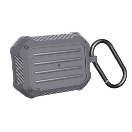 Husa de Protectie cu Carabina, Apple AirPods Pro, Gri