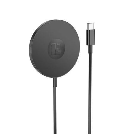 Incarcator wireless, Hoco CW50, pentru Apple, Lungime 1m, MagSafe Fast charge, Negru