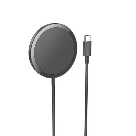 Incarcator wireless, Hoco CW52, pentru Apple, Lungime 1m, MagSafe Fast charge, Negru