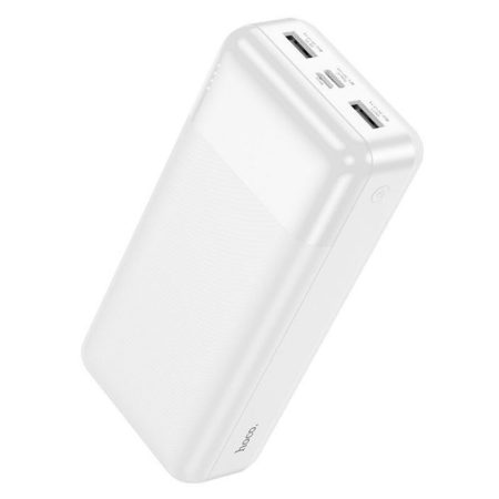 Baterie Large Powerbank 30.000mAh, 2 x USB, Hoco J72B, Display LED, Alb