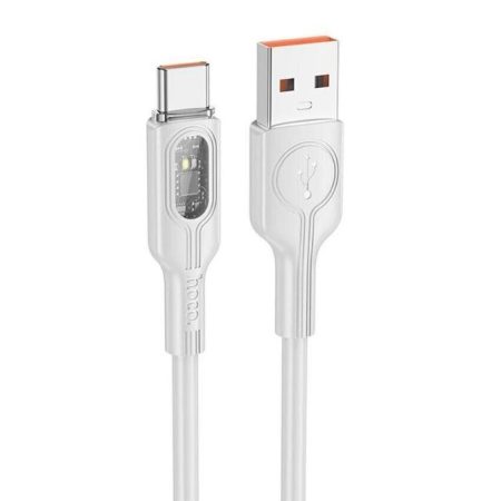Cablu pentru iPhone 15/16, USB la Type-C, Hoco U120, Putere 5A, 1.2m, Gri